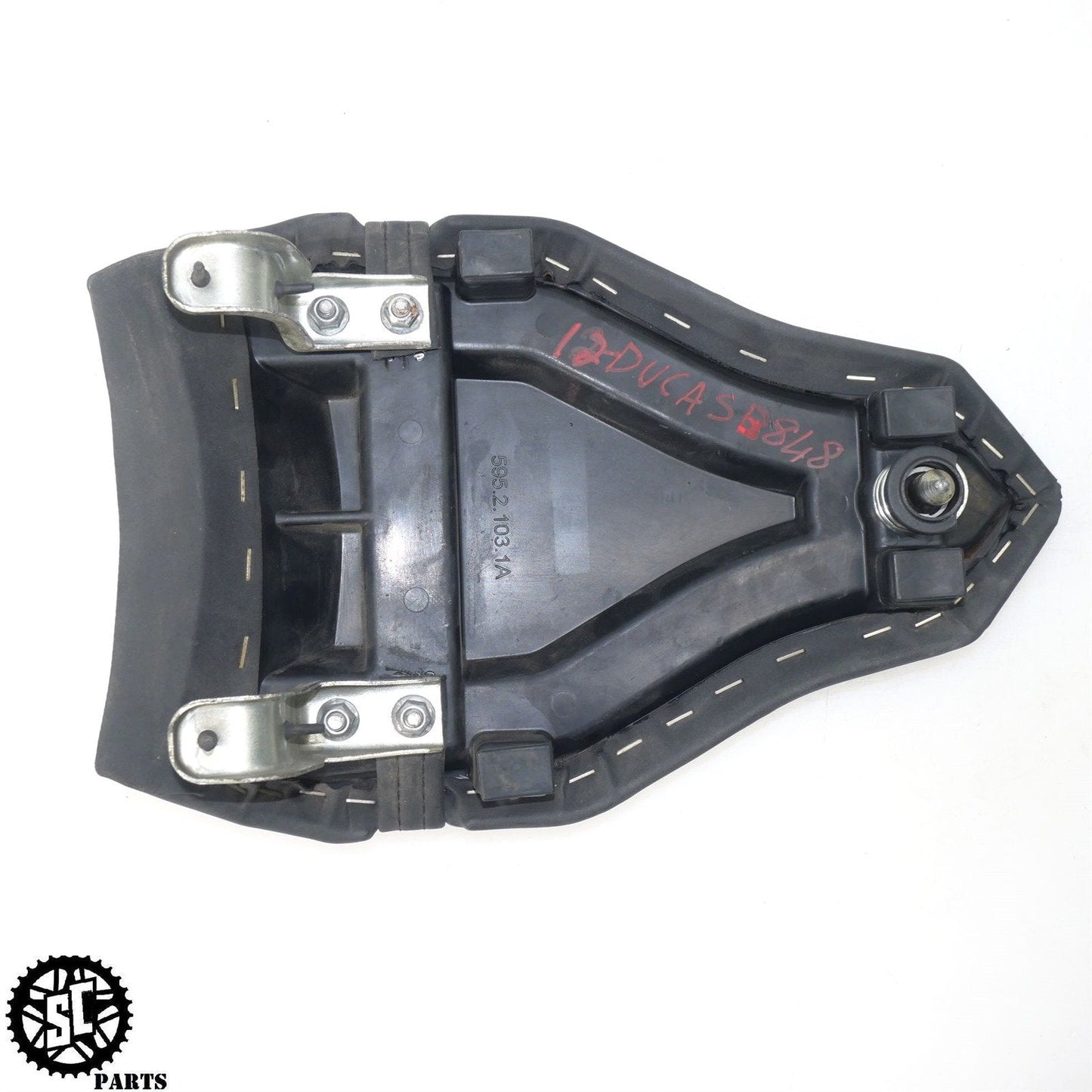 2007-2012 DUCATI 848 EVO REAR PASSENGER SEAT 59521031A D34