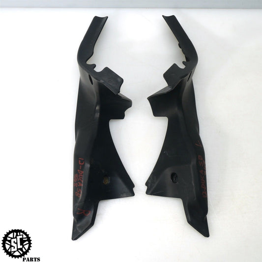 2007-2012 DUCATI 848 EVO FRONT INNER DASH TRIM FAIRINGS RIGHT LEFT OEM D34
