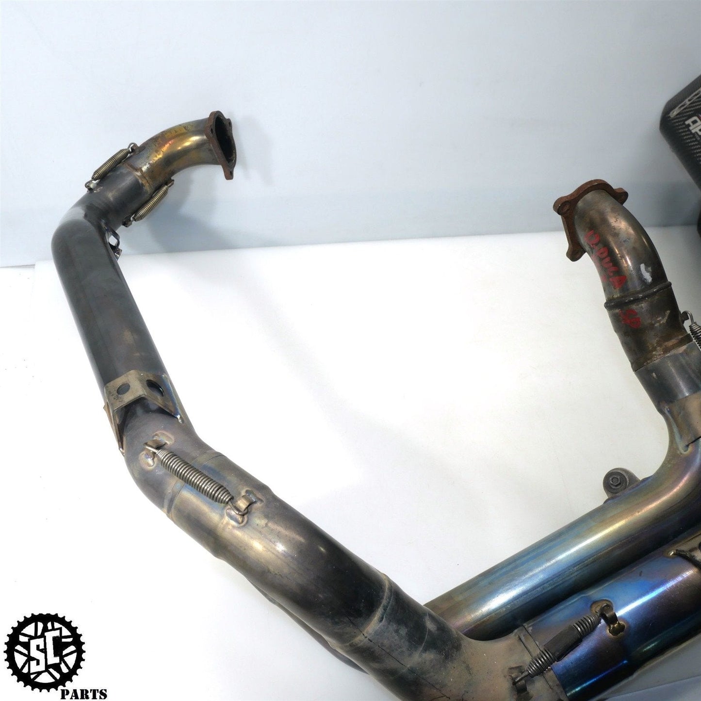 2007-2012 DUCATI 848 EVO FMF APEX FULL EXHAUST SYSTEM SLIP ON PIPE D34