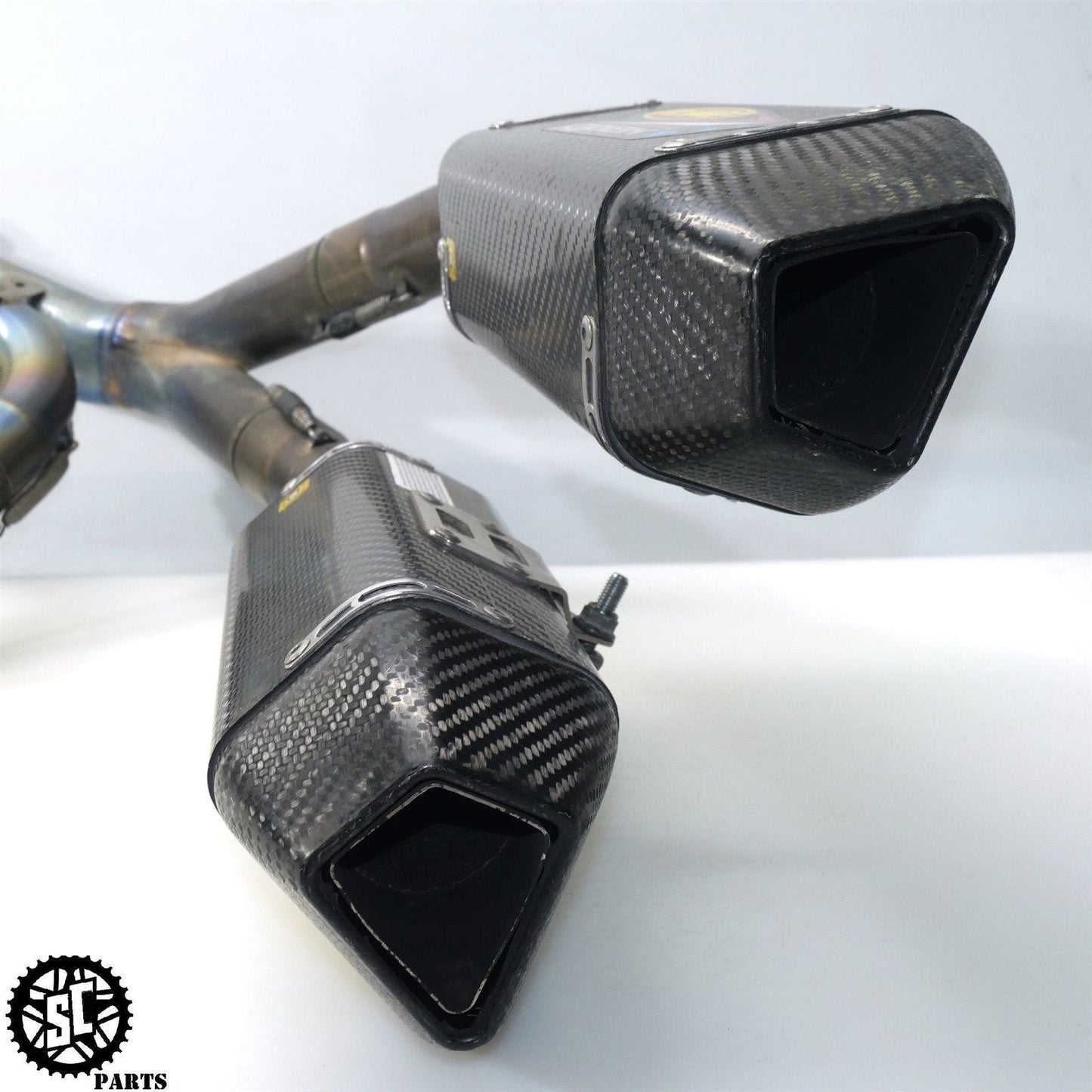 2007-2012 DUCATI 848 EVO FMF APEX FULL EXHAUST SYSTEM SLIP ON PIPE D34