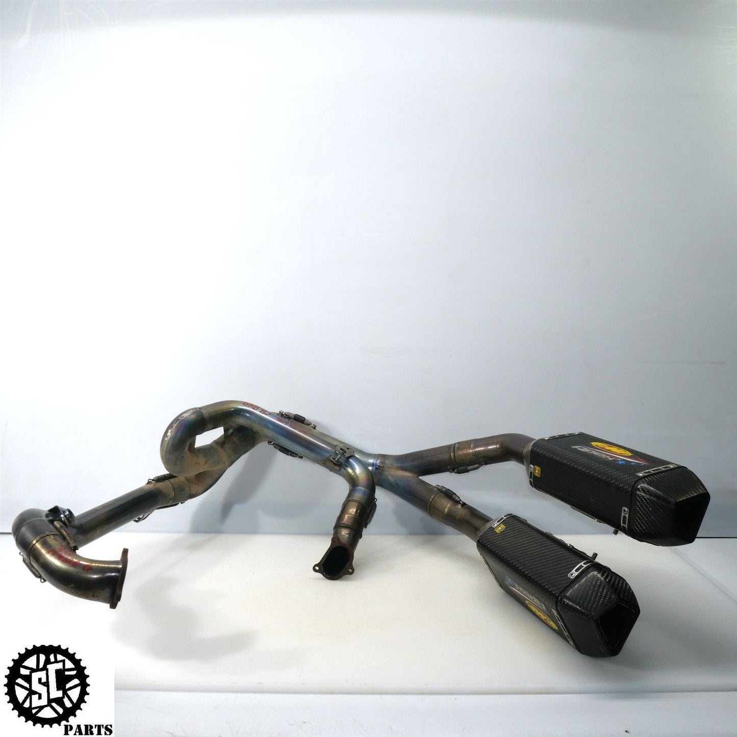 2007-2012 DUCATI 848 EVO FMF APEX FULL EXHAUST SYSTEM SLIP ON PIPE D34