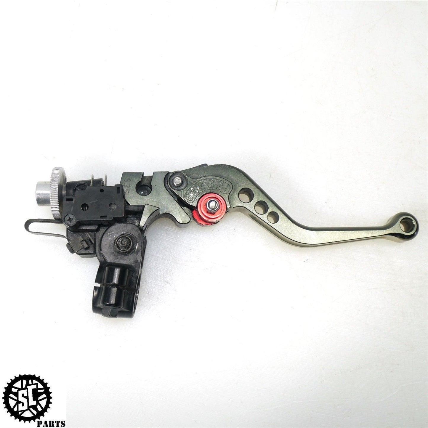 2013 09-16 SUZUKI GSXR 1000 CLUTCH PERCH CABLE ADJUSTER LEVER BRACKET S58