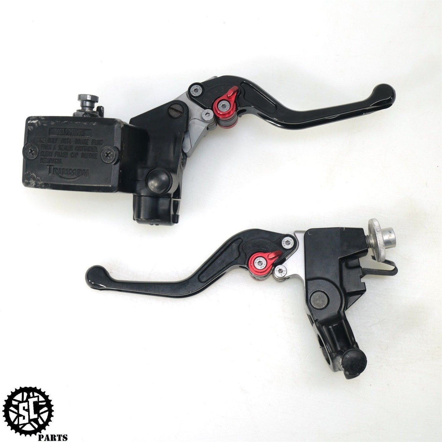 07-12 TRIUMPH RACING STREET TRIPLE 675 FRONT BRAKE MASTER CLUTCH PERCH LEVER T40