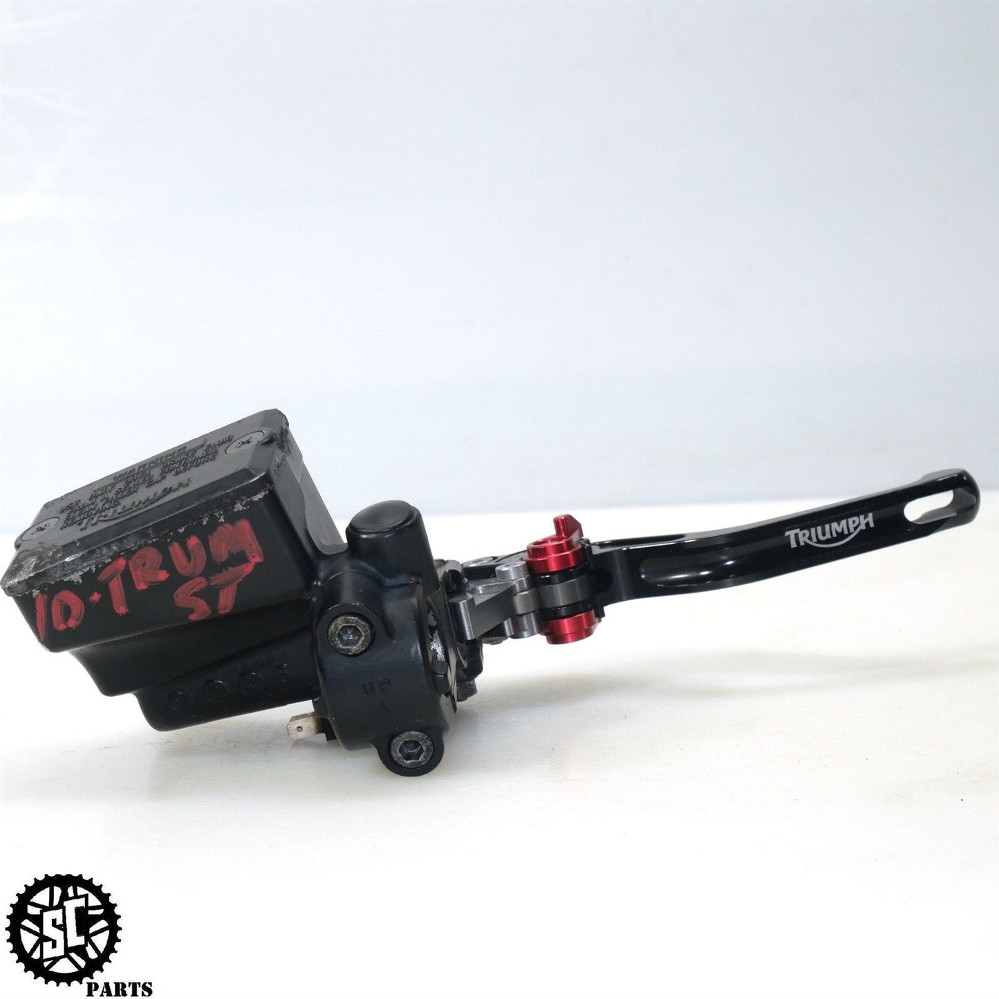 07-12 TRIUMPH RACING STREET TRIPLE 675 FRONT BRAKE MASTER CLUTCH PERCH LEVER T40