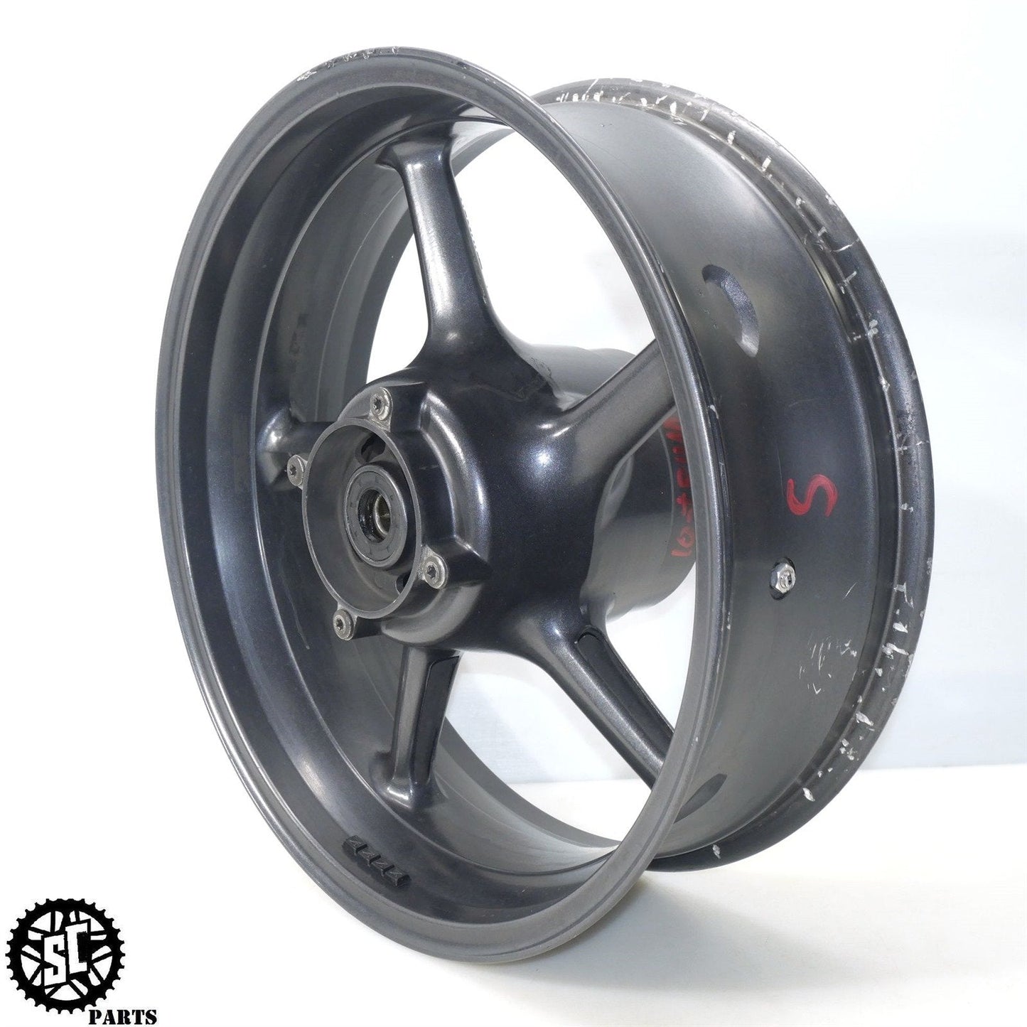 2007-2012 TRIUMPH STREET TRIPLE 675 REAR WHEEL RIM STRAIGHT T40