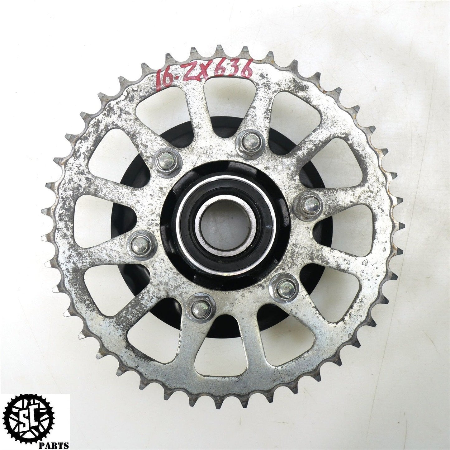 13-18 KAWASAKI NINJA ZX6R REAR SPROCKET HUB 43T K59