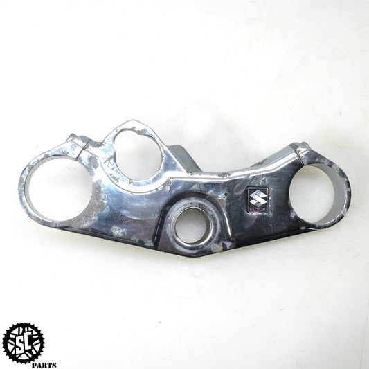 07 08 SUZUKI GSXR1000 UPPER TRIPLE TREE CLAMP CHROME S57