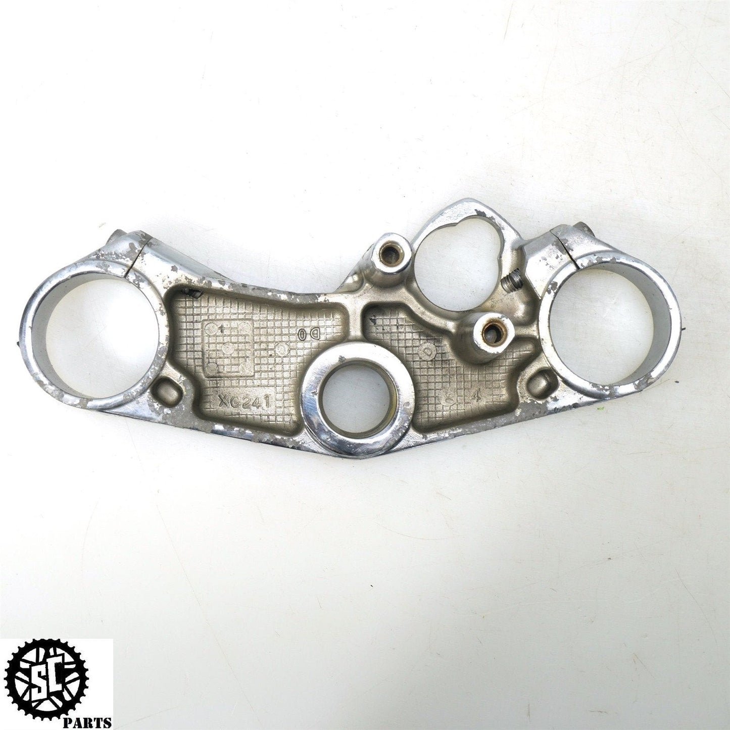 07 08 SUZUKI GSXR1000 UPPER TRIPLE TREE CLAMP CHROME S57