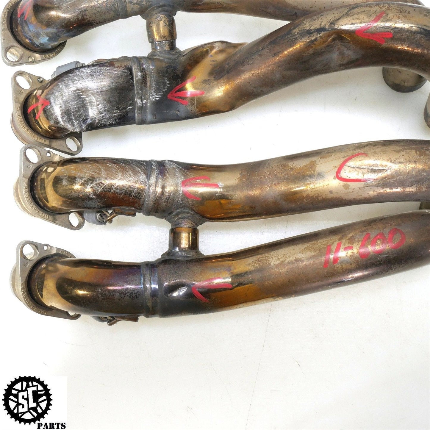 11-23 SUZUKI GSXR 600 750 YOSHIMURA EXHAUST HEADER MANIFOLD INLETS S61