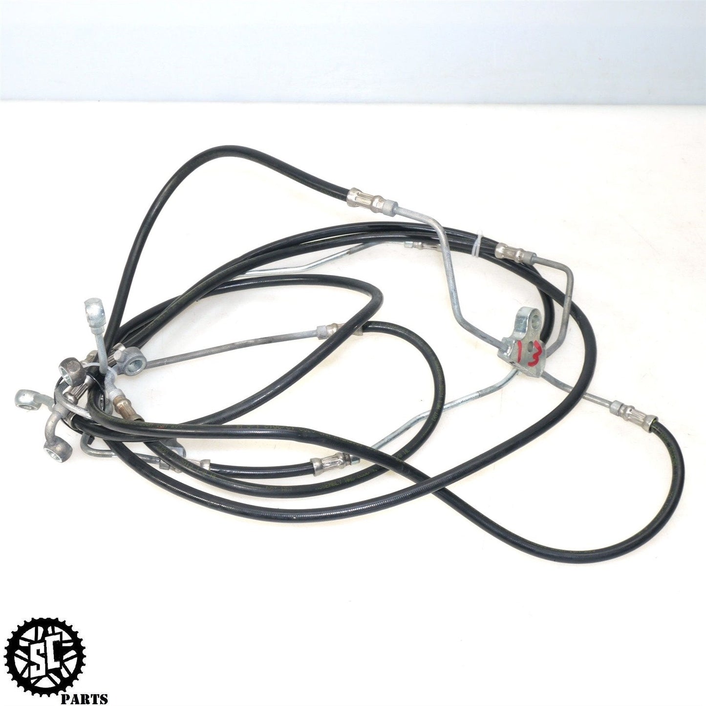 09-13 HARLEY DAVIDSON ROAD KING ABS HOSE BRAKE LINES FRONT REAR HD11