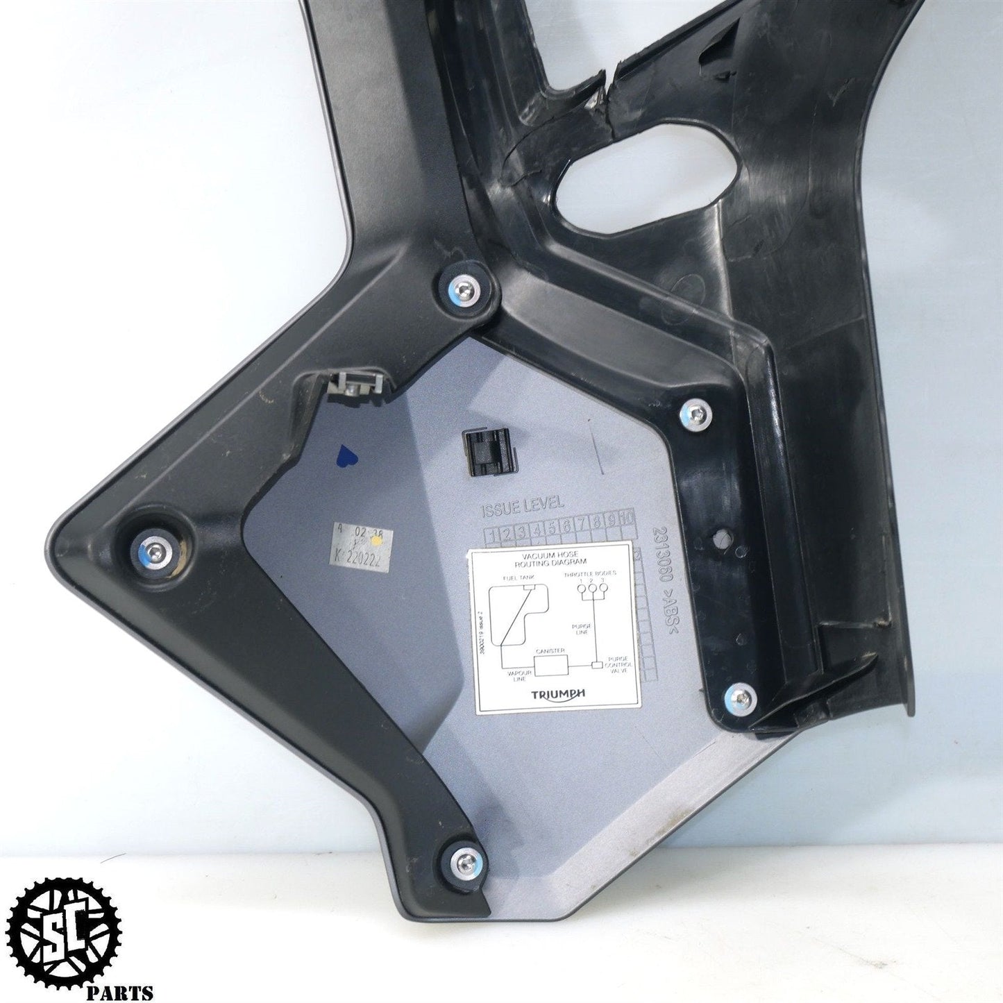 22-23 TRIUMPH TIGER 1200 SIDE FAIRING LEFT RIGHT MATT GRAPHITE PLASTIC T25