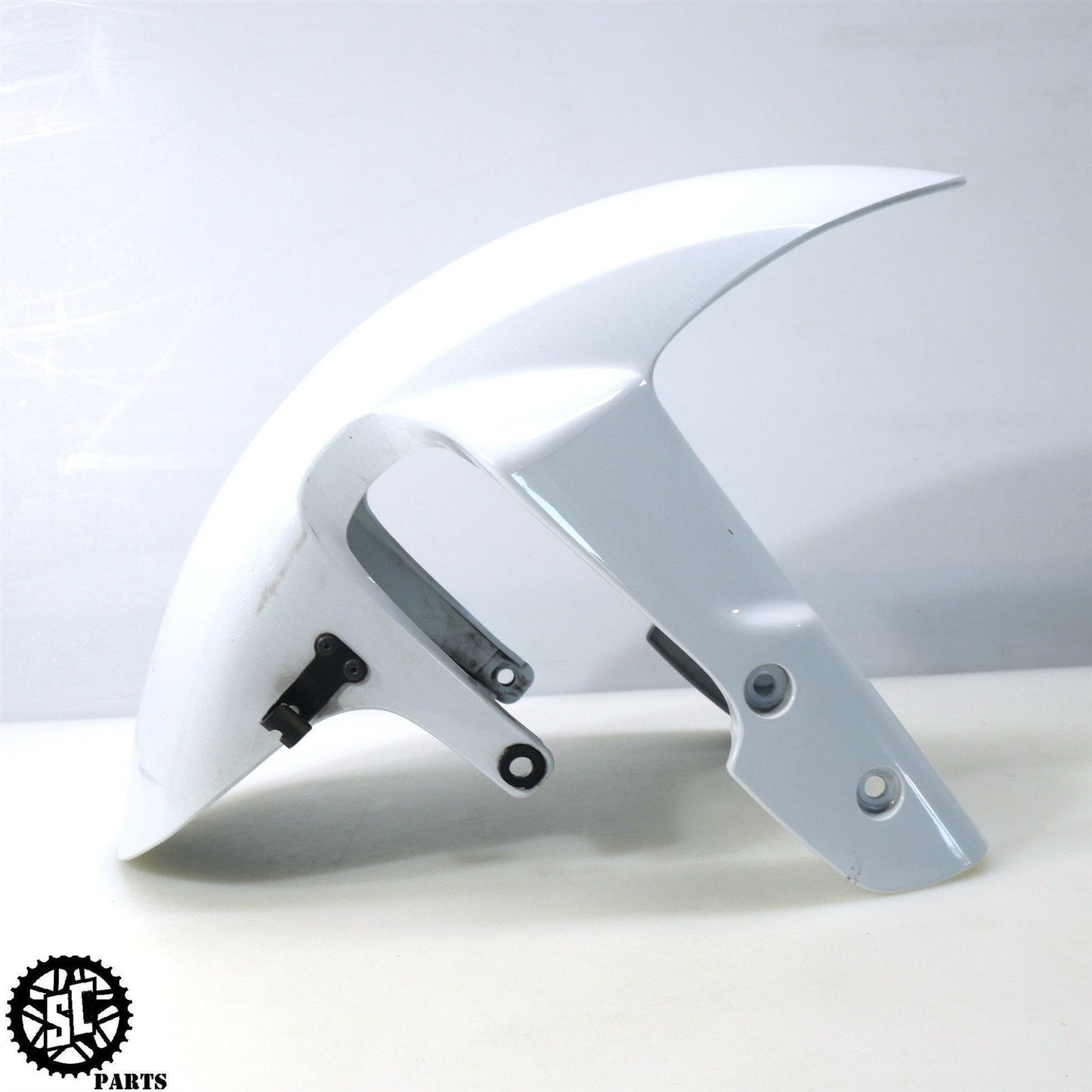 08 09 SUZUKI GSXR 600 750 FRONT WHEEL FENDER WHITE S16