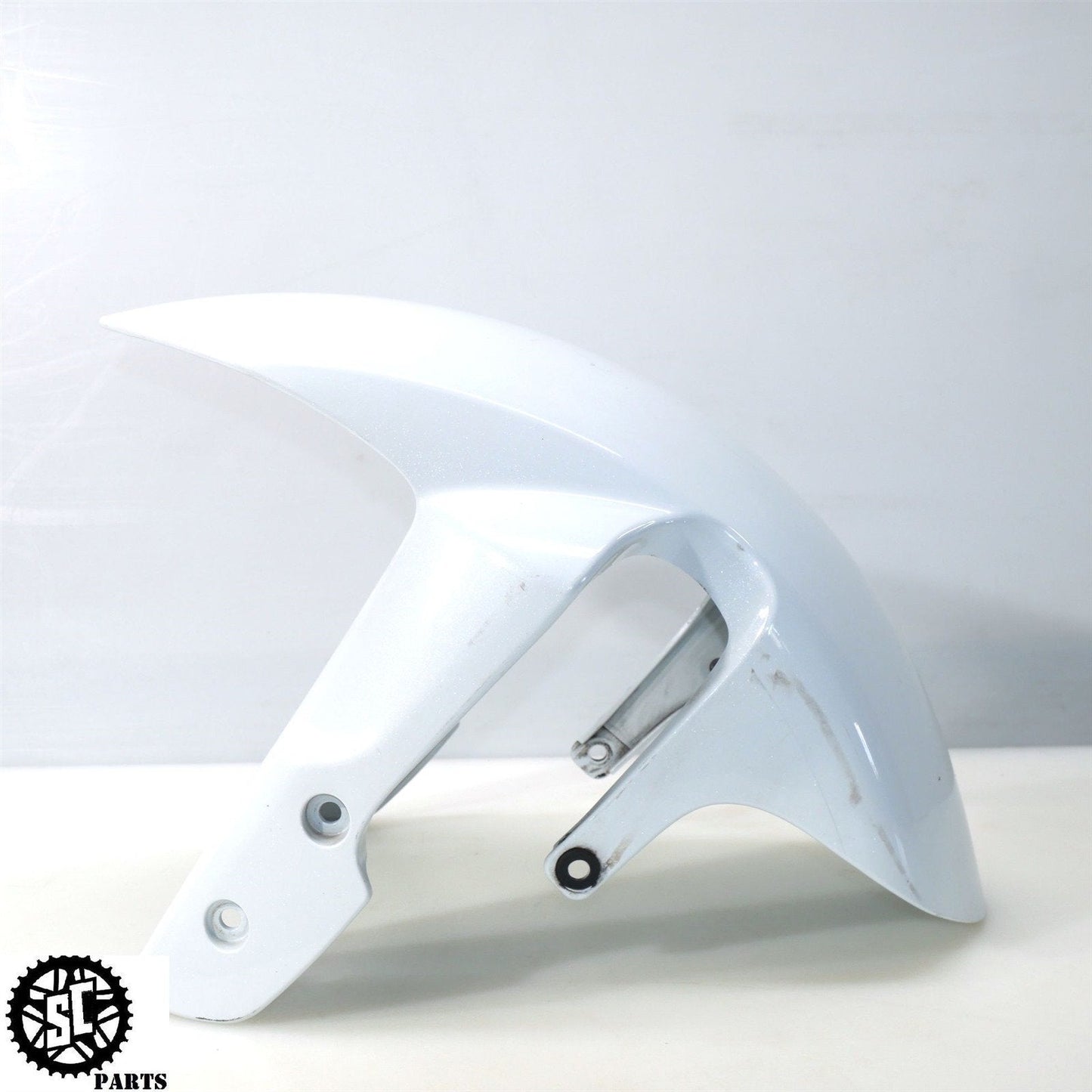 08 09 SUZUKI GSXR 600 750 FRONT WHEEL FENDER WHITE S16