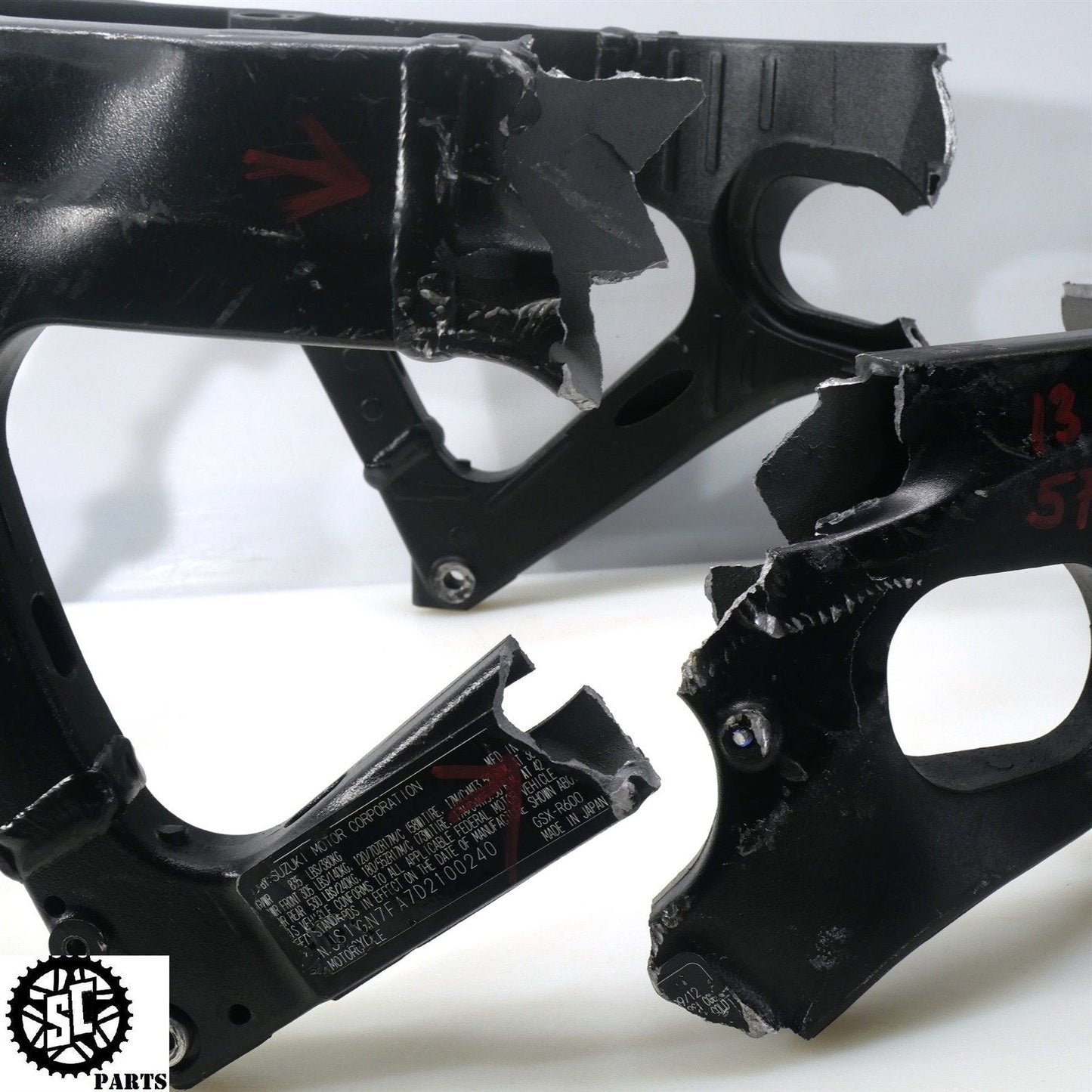 11-23 SUZUKI GSXR 600 750 FRAME CHASSIS BOS S14