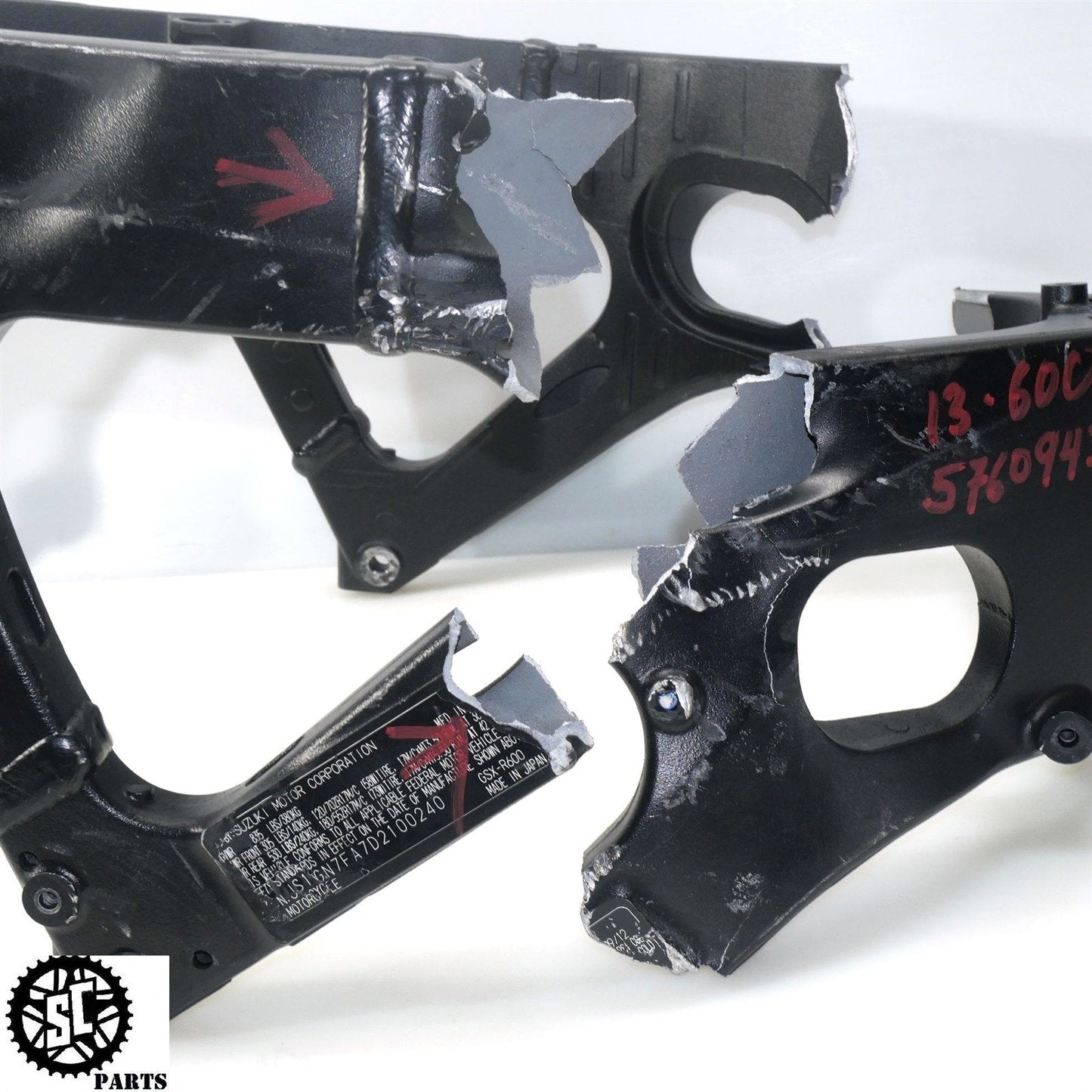 11-23 SUZUKI GSXR 600 750 FRAME CHASSIS BOS S14