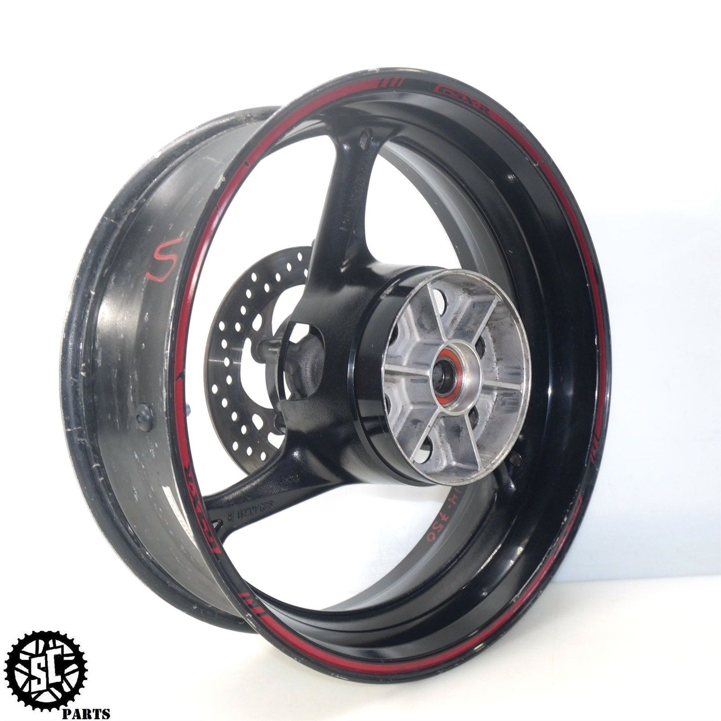 2014 SUZUKI GSXR600 REAR WHEEL RIM STRAIGHT S49