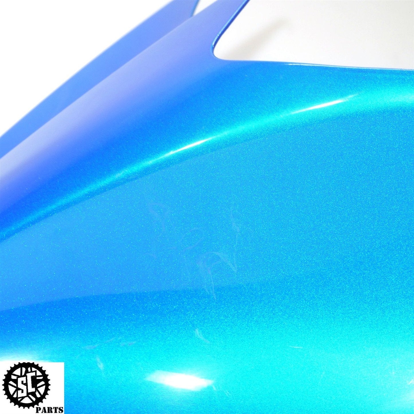 2008 KAWASAKI NINJA ZX14 GAS TANK FAIRING COVER BLUE K02