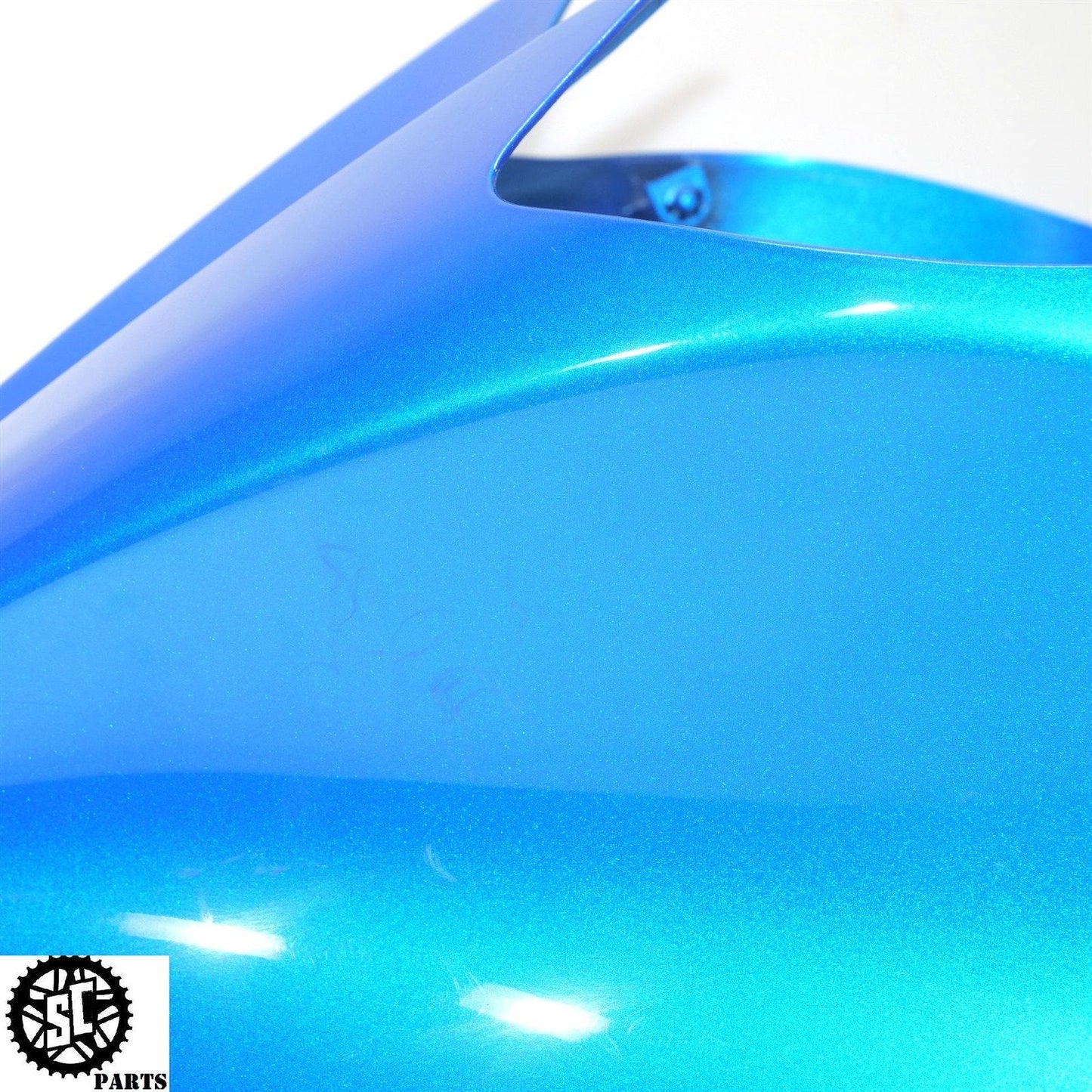 2008 KAWASAKI NINJA ZX14 GAS TANK FAIRING COVER BLUE K02
