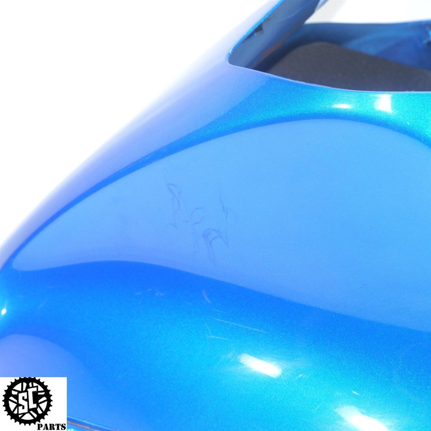 2008 KAWASAKI NINJA ZX14 GAS TANK FAIRING COVER BLUE K02
