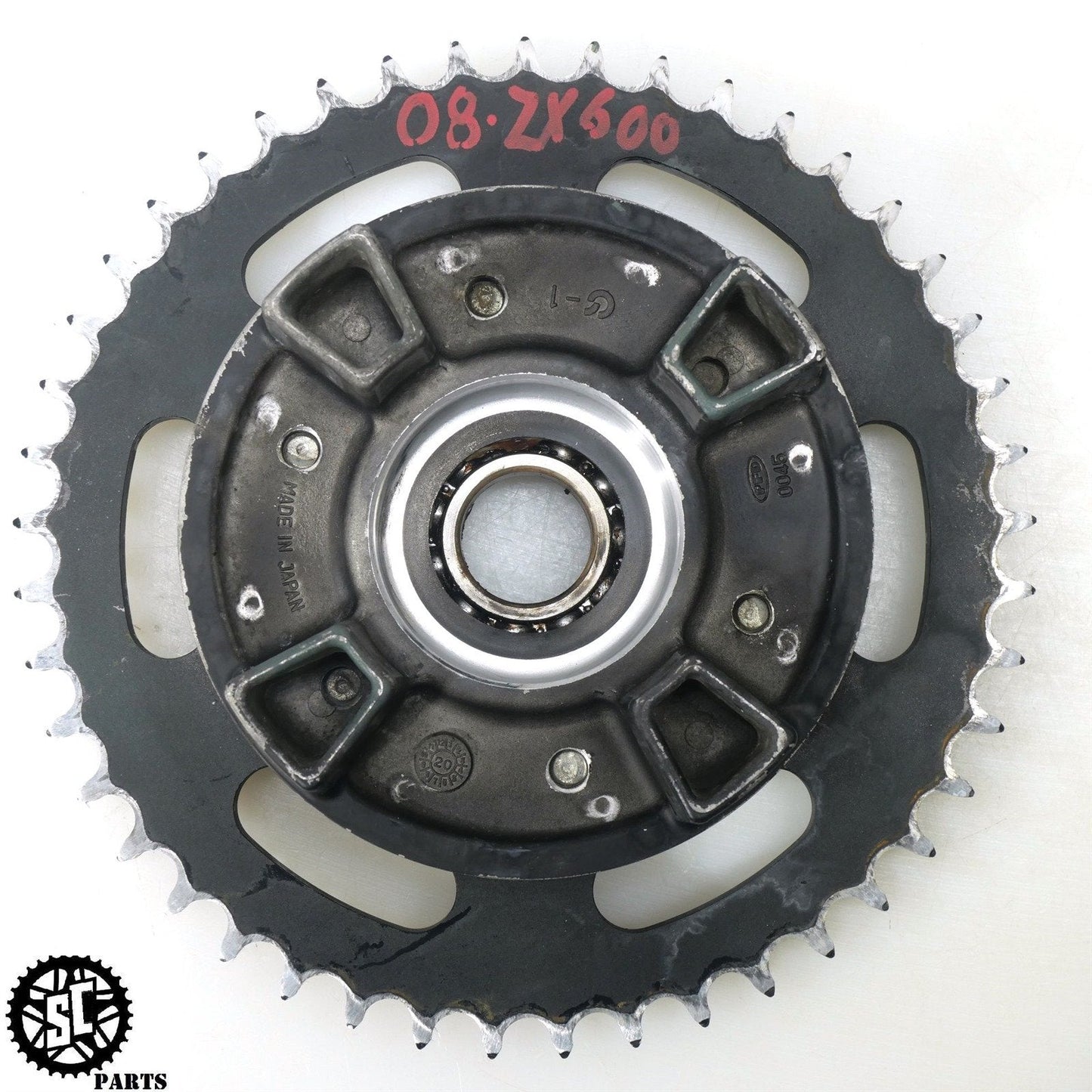 2007 2008 KAWASAKI NINJA ZX6R REAR HUB SPROCKET VORTEX 520 45T K10