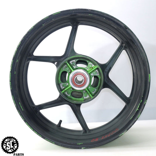 2007 2008 KAWASAKI NINJA ZX6R REAR WHEEL RIM STRAIGHT K10