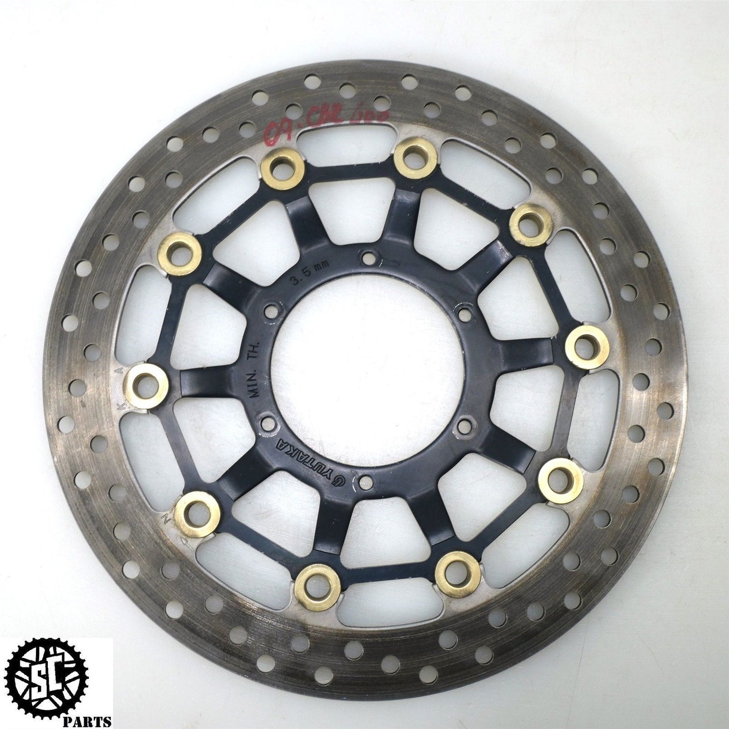 2009 HONDA CBR 600RR FRONT BRAKE ROTOR DISC H33