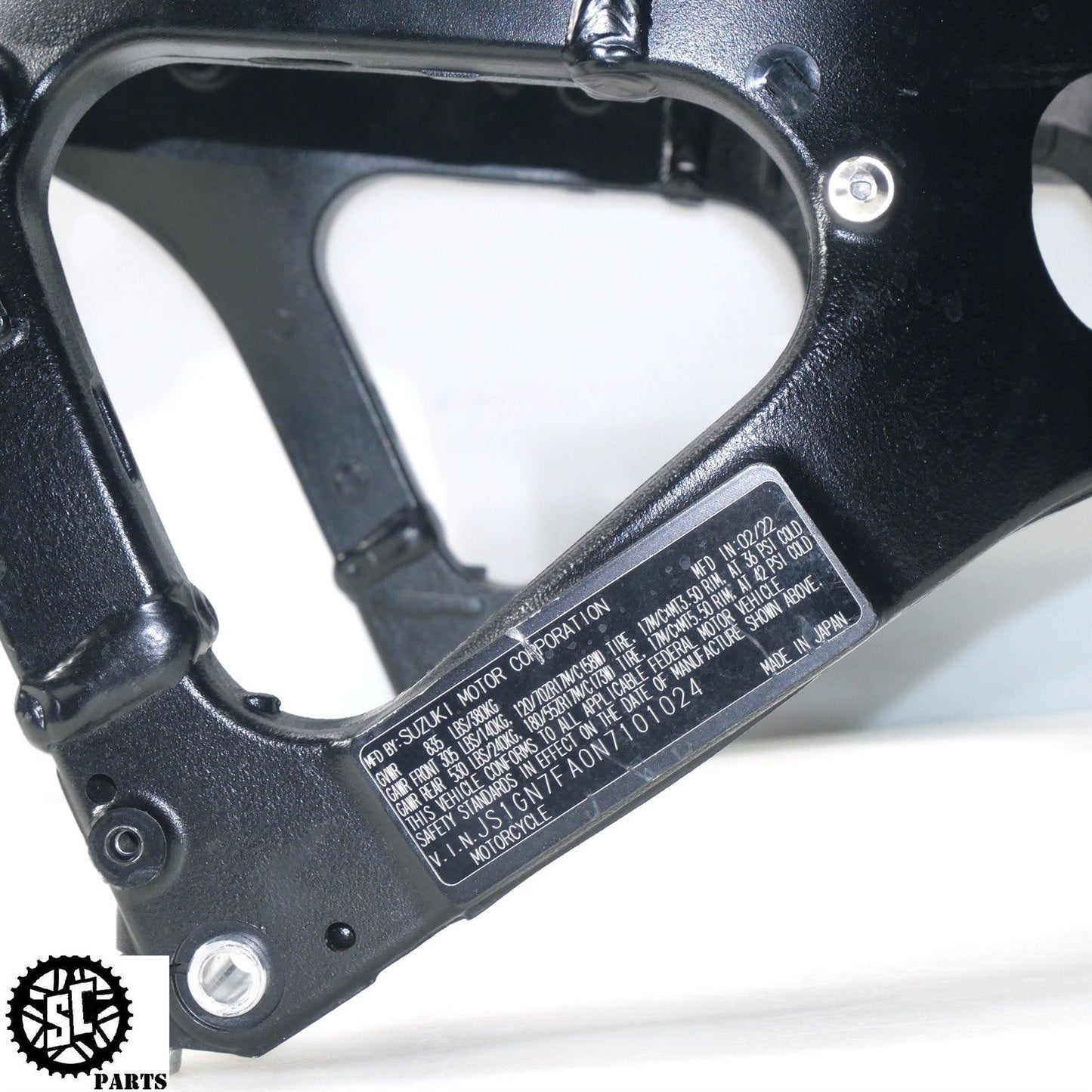 2022 SUZUKI GSXR 600 FRAME CHASSIS NON REP BOS S42