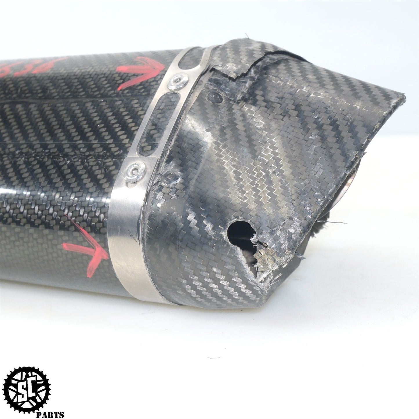 2017 KAWASAKI NINJA ZX6R 636 GRAVES SLIP ON EXHAUST CARBON FIBER K09