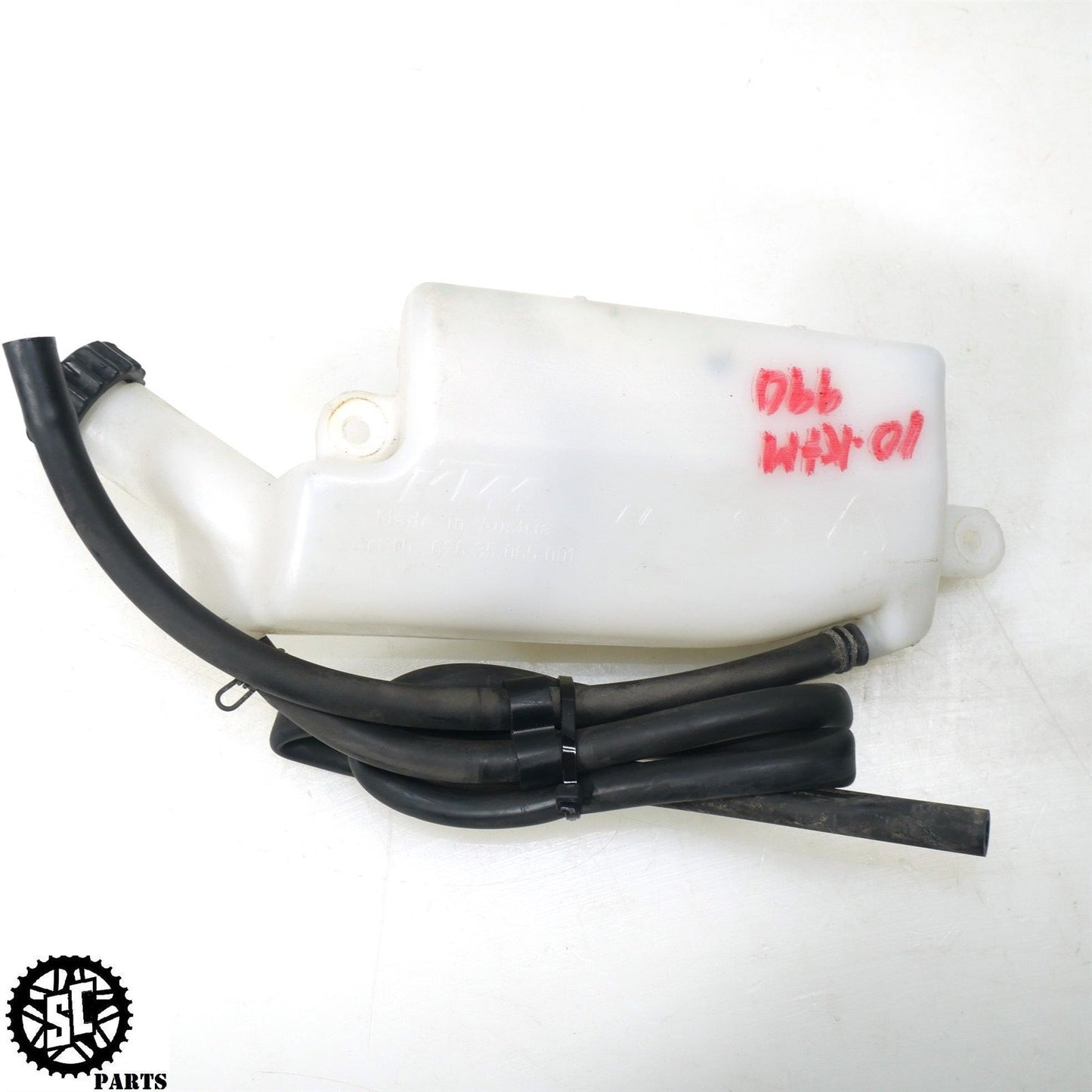2010 KTM 990 SMT SUPERMOTO RADIATOR COOLANT OVERFLOW TANK KT01