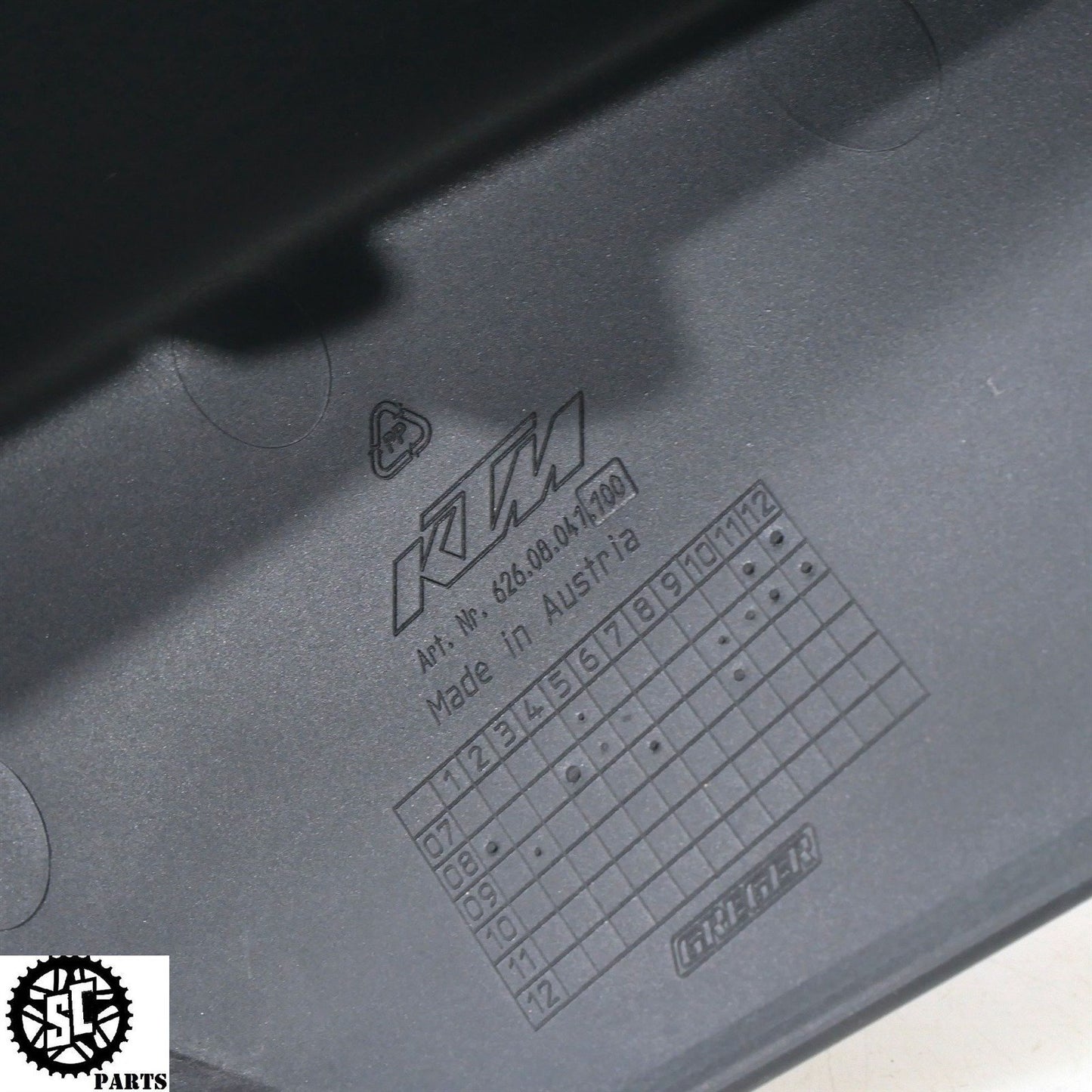 2010 KTM 990 SMT SUPERMOTO LEFT RIGHT REAR TAIL FAIRING KT01