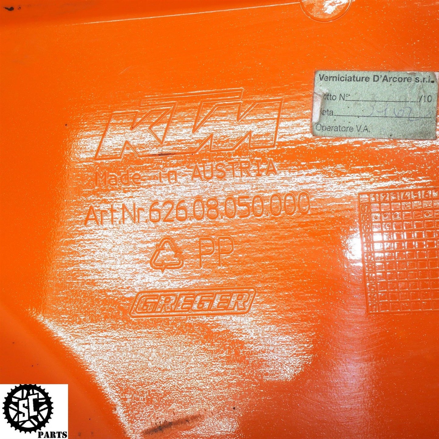 2010 KTM 990 SMT SUPERMOTO LEFT RIGHT SIDE FAIRING KT01