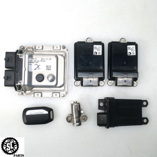 2022 INDIAN CHALLENGER PAIRED LOCK SET ECU COMPUTER BCM FOB HD48