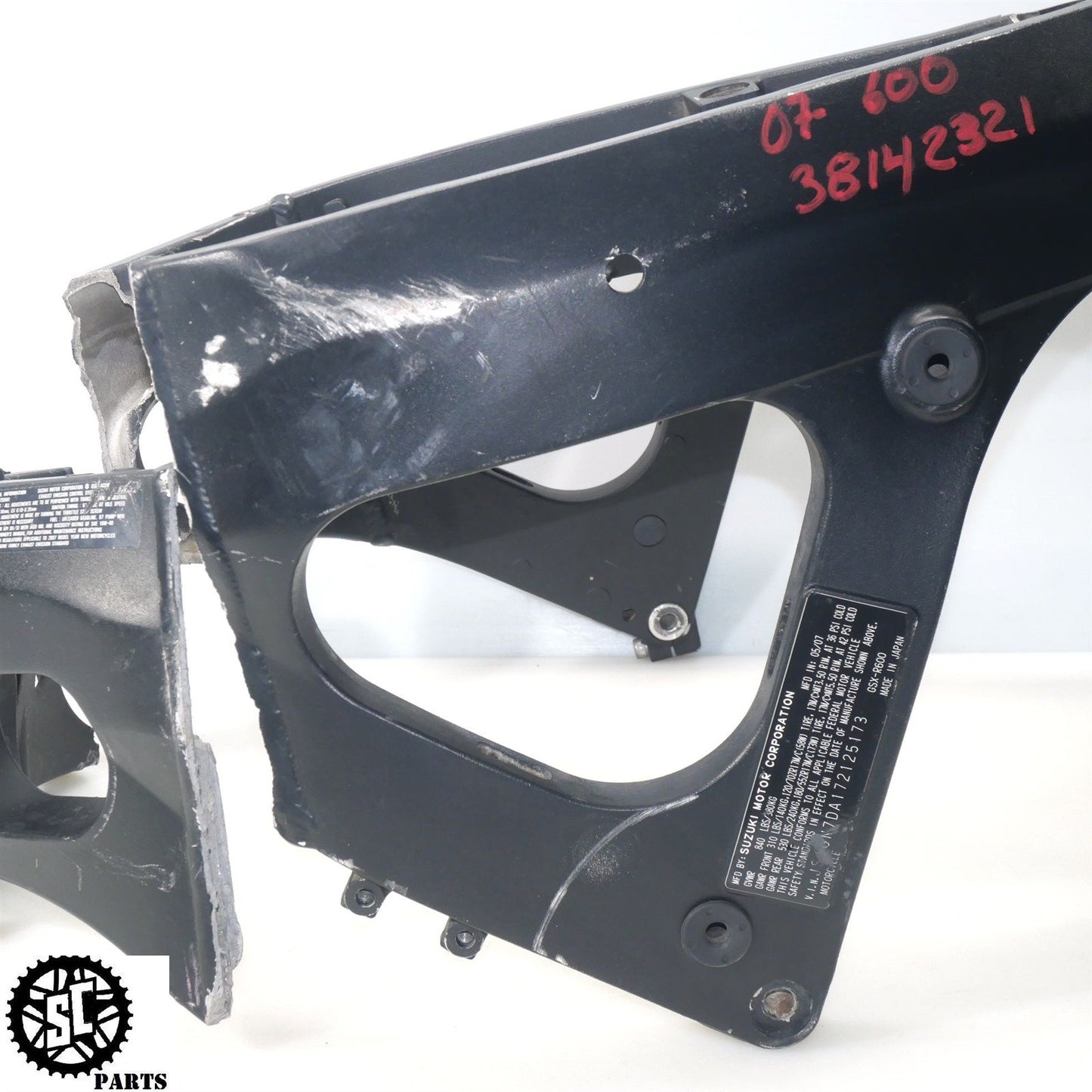 2006-2007 SUZUKI GSXR 600 FRAME CHASSIS *S* S18