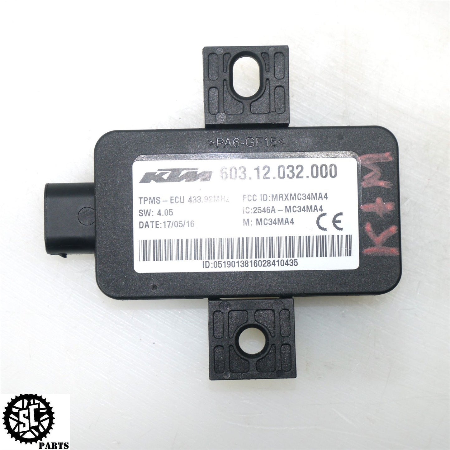 2017 KTM 1290 SUPER DUKE GT TPMS TIRE PRESSURE SENSOR M05