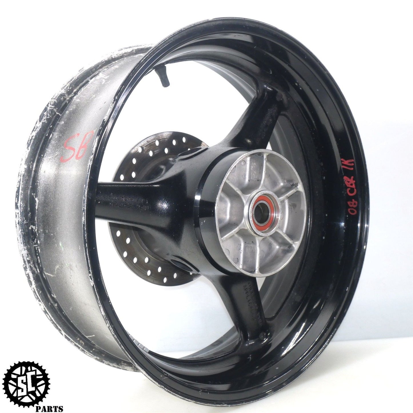 08-11 HONDA CBR1000RR REAR WHEEL RIM SB H26 – SALVAGECYCLEPARTS