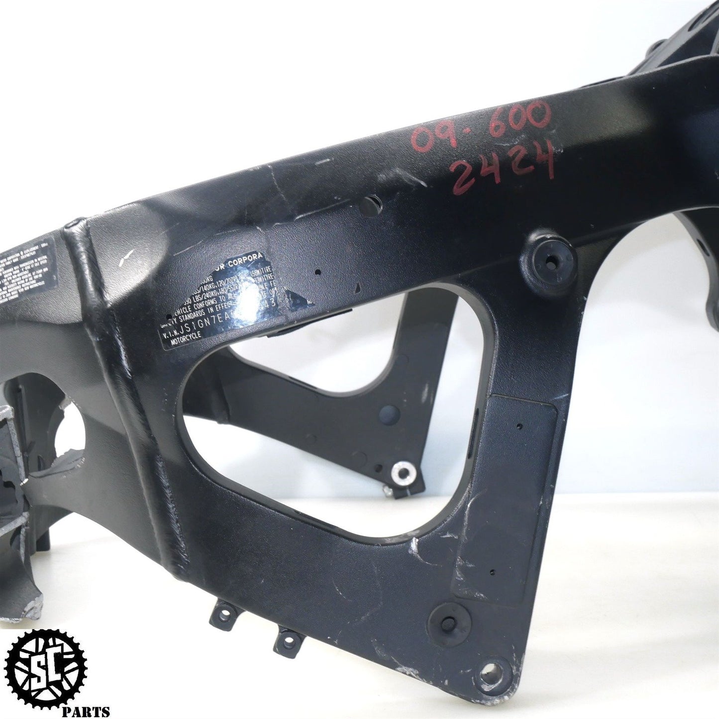 08 09 SUZUKI GSXR 600 750 MAIN FRAME CHASSIS NR EXPORT S76