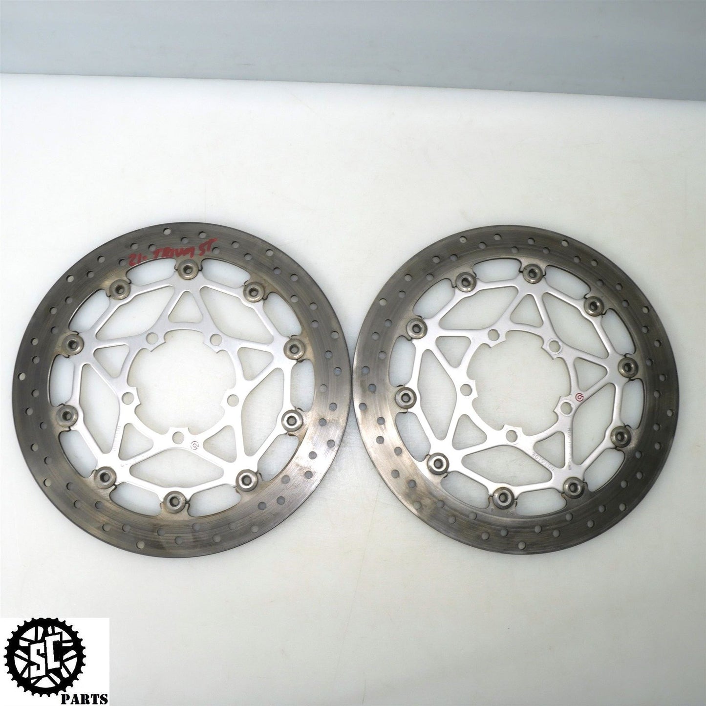 20-22 TRIUMPH STREET TRIPLE R 765 BREMBO FRONT BRAKE ROTORS DISC T28