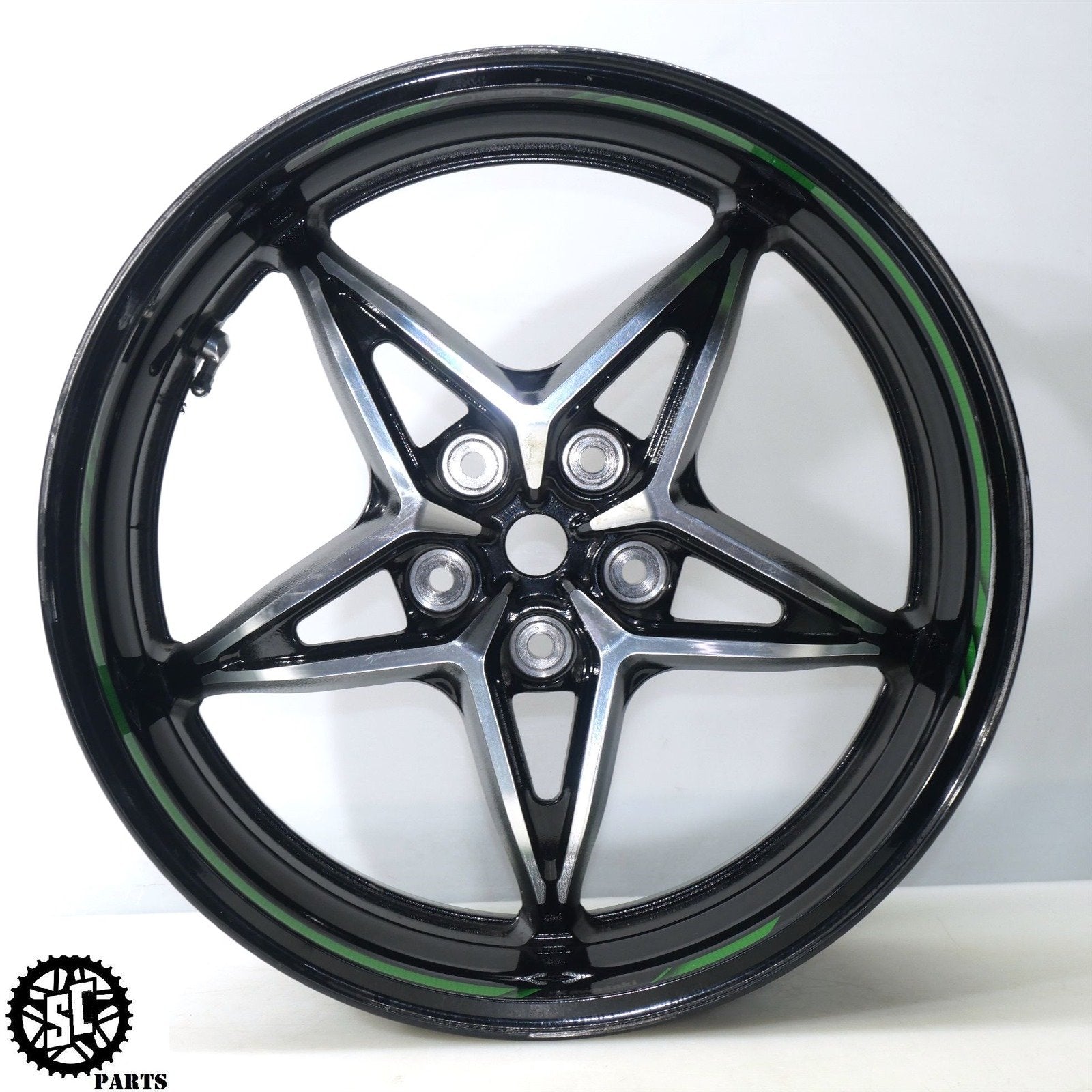 Ninja Splinter Rims 19-22 KAWASAKI NINJA H2 SX SE REAR WHEEL RIM STRAIGHT K53 ...
