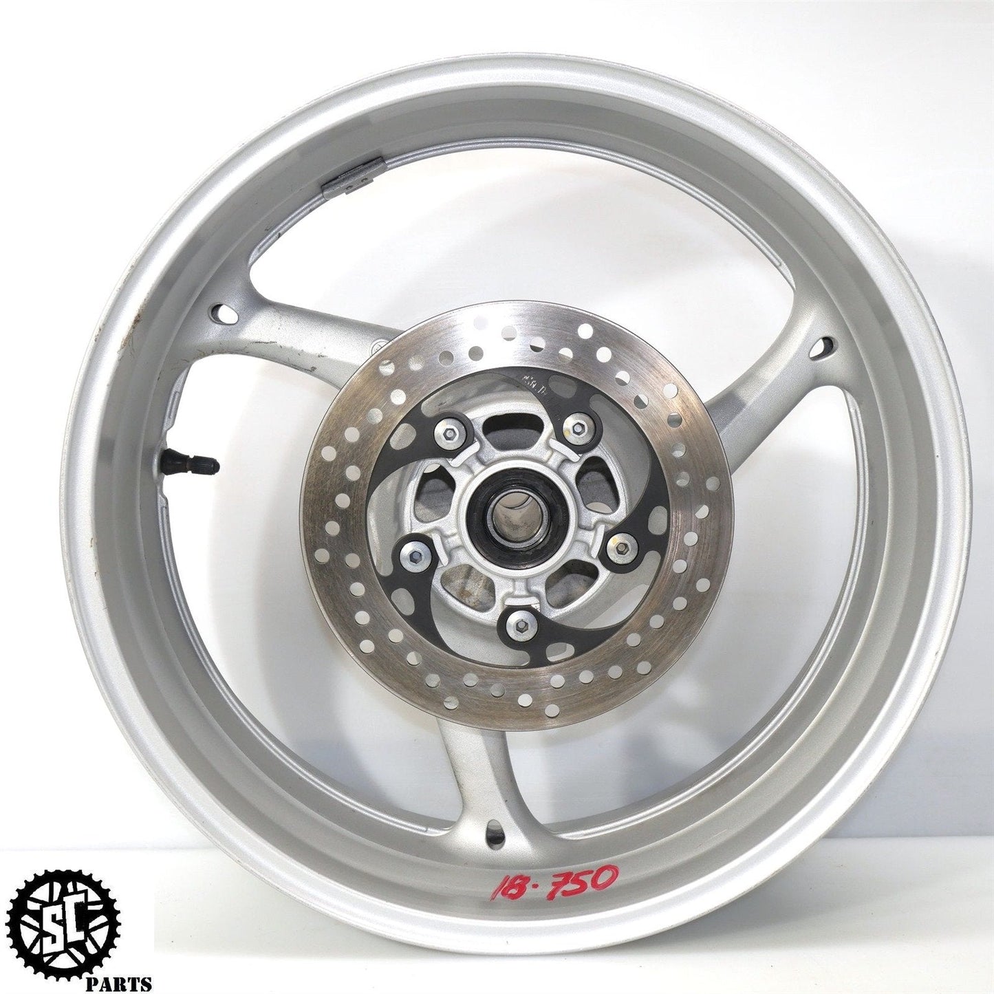 2011-2021 SUZUKI GSXR 600 750 OEM REAR WHEEL RIM STRAIGHT SILVER S36 ...