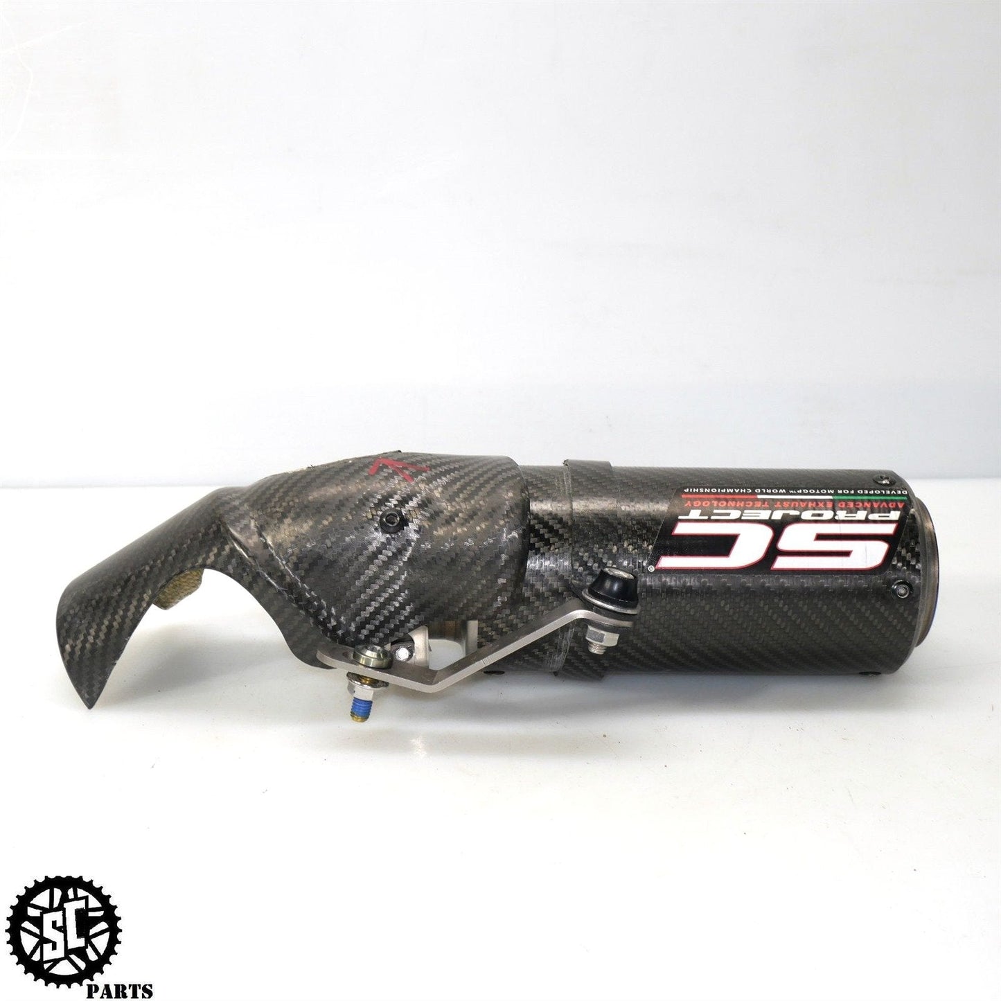 2010-2014 BMW S1000RR SC PROJECT CARBON CR-T FIBER SLIP ON EXHAUST PIPE B22