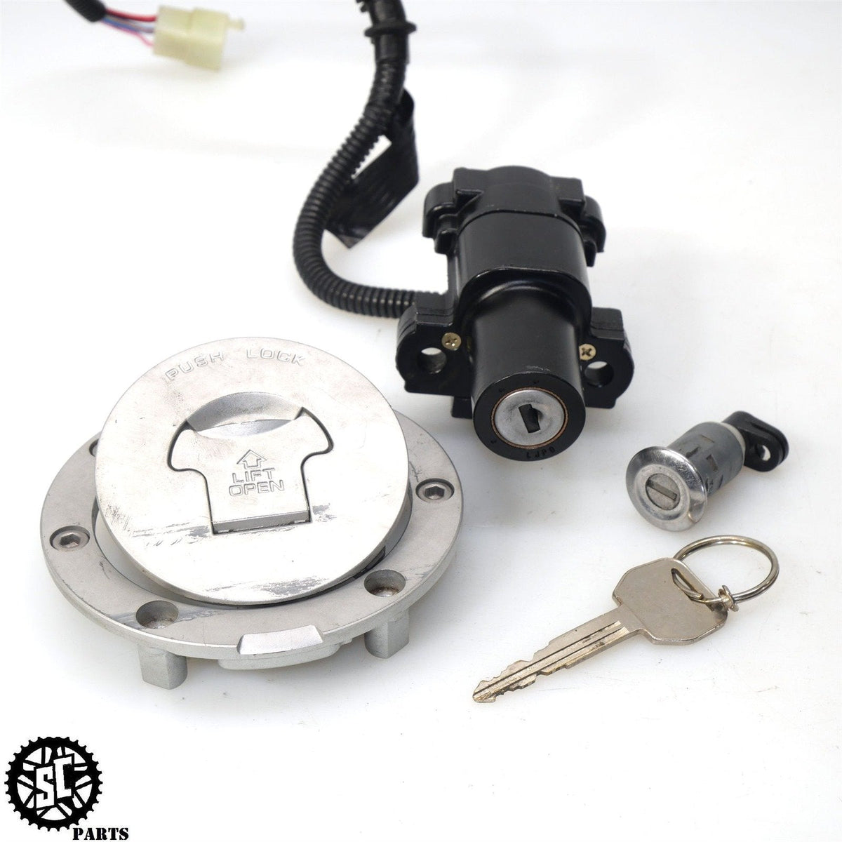 Ignition Switch Fuel Gas Cap Seat Lock Key Set For Honda 2001-2006 CBR600F4/ F4i Ignition Switch Fuel Gas Cap Seat Lock Key Set For Honda 2001-2006 CBR600F4/ F4i
