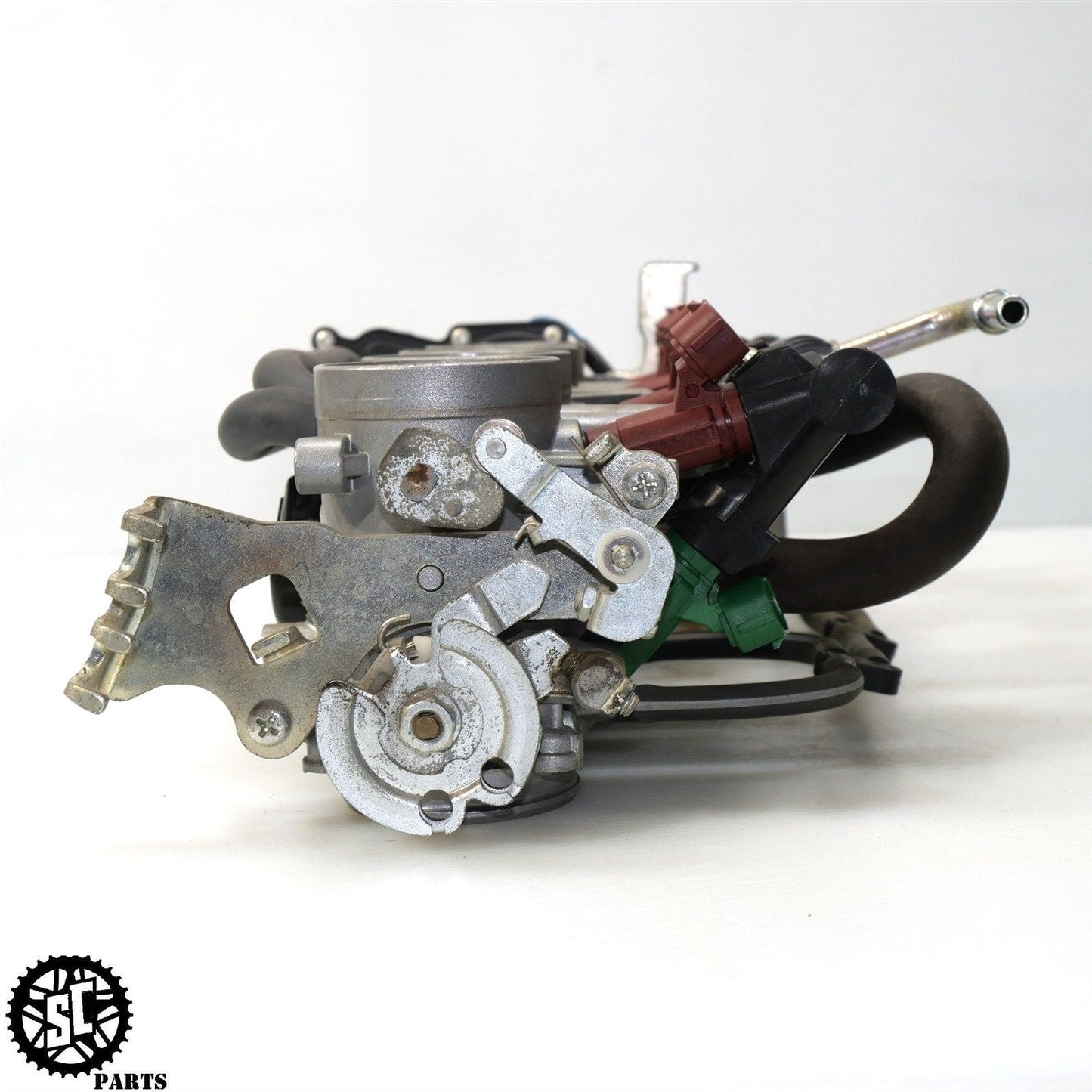 2008 2009 SUZUKI GSXR 600 THROTTLE BODY MAIN FUEL INJECTORS STVA TPS SENSOR S33
