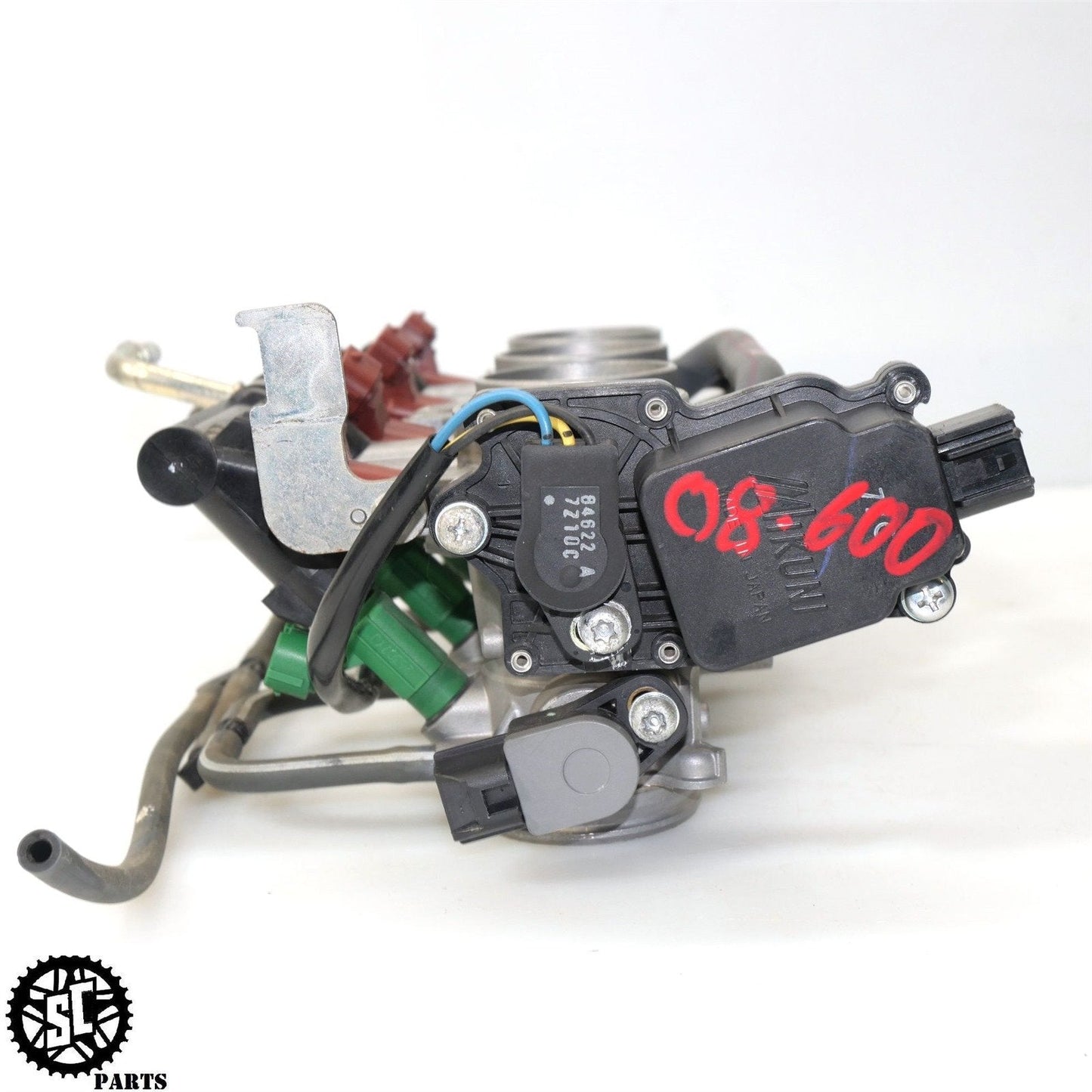 2008 2009 SUZUKI GSXR 600 THROTTLE BODY MAIN FUEL INJECTORS STVA TPS SENSOR S33