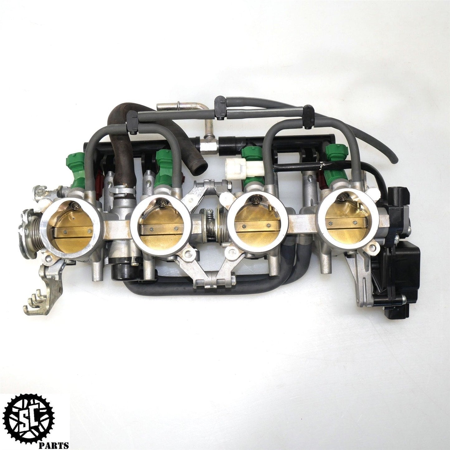 2008 2009 SUZUKI GSXR 600 THROTTLE BODY MAIN FUEL INJECTORS STVA TPS SENSOR S33